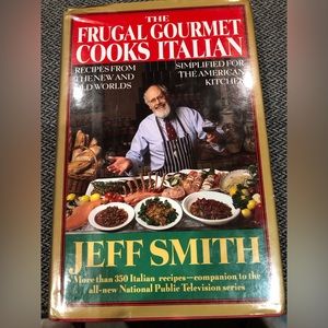 The Frugal Gourmet Cooks Italian Hardcover Cookbook